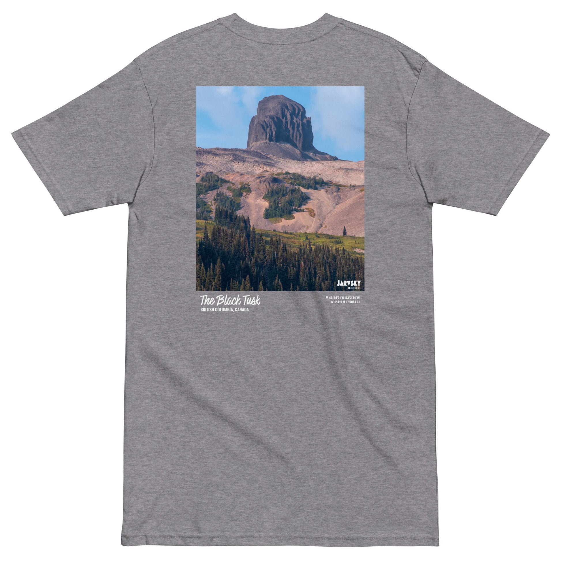 Jarvsky TShirt “Black Tusk” - Find Your Peak Series