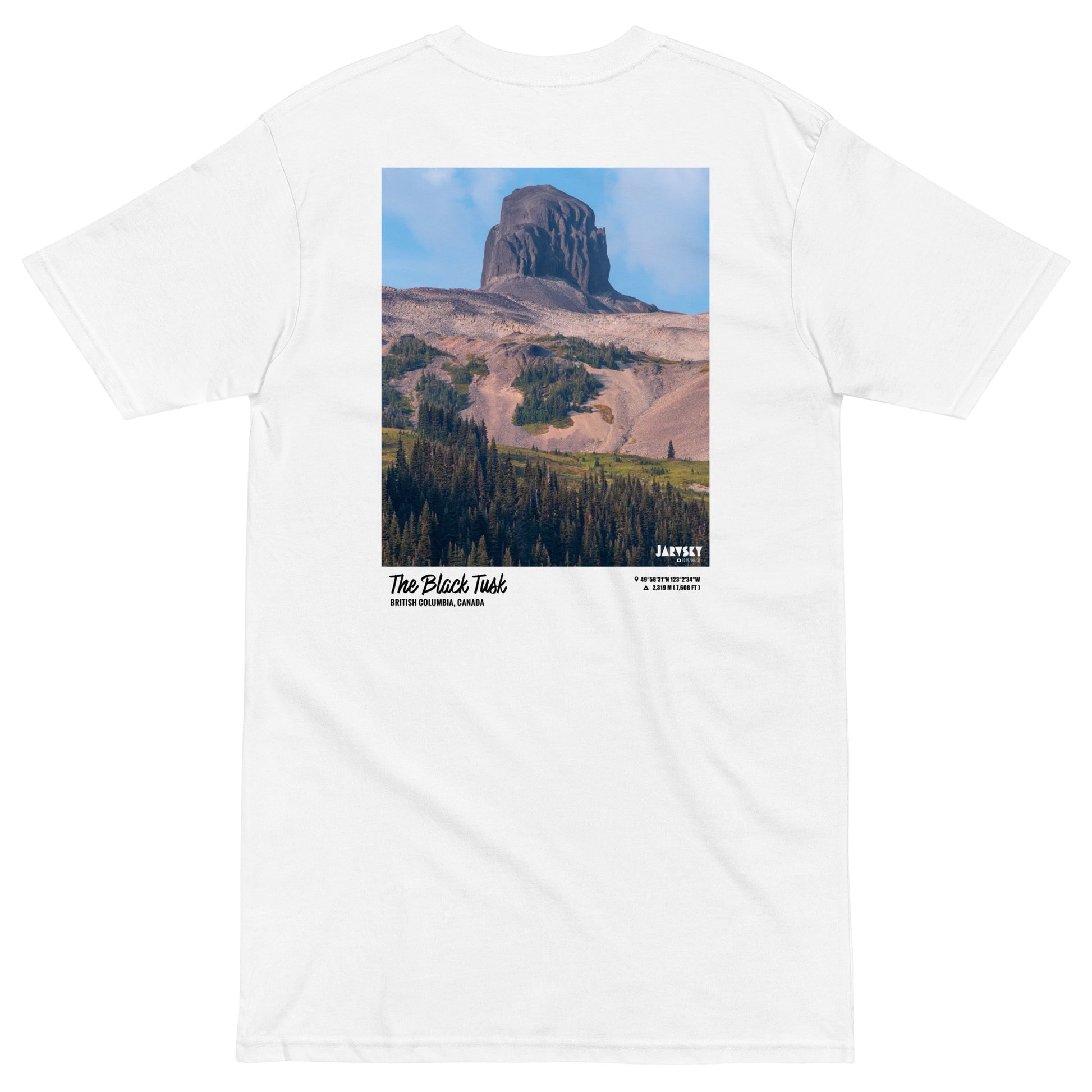 Jarvsky TShirt “Black Tusk” - Find Your Peak Series