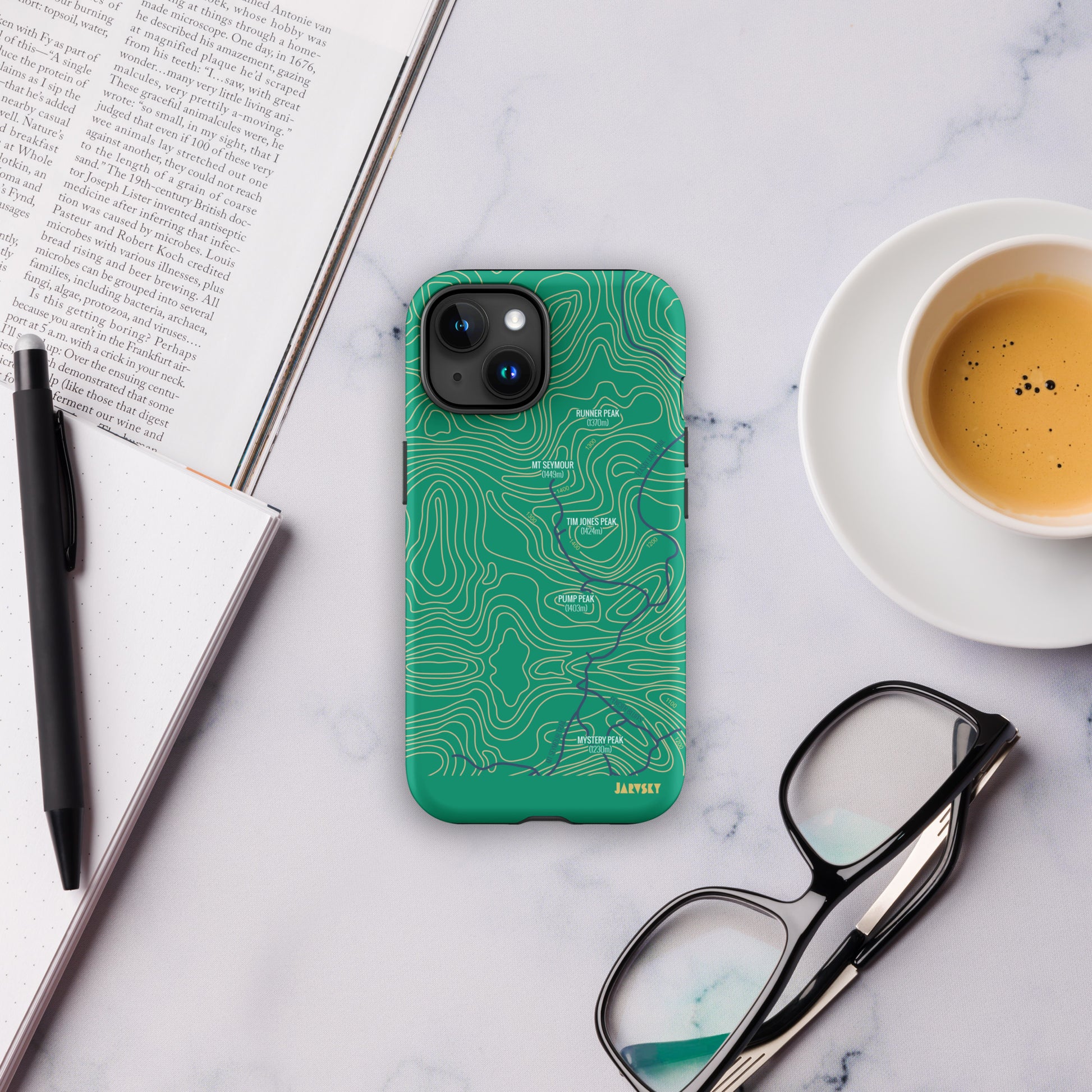 Mt. Seymour Topography design for iPhone 15 Case