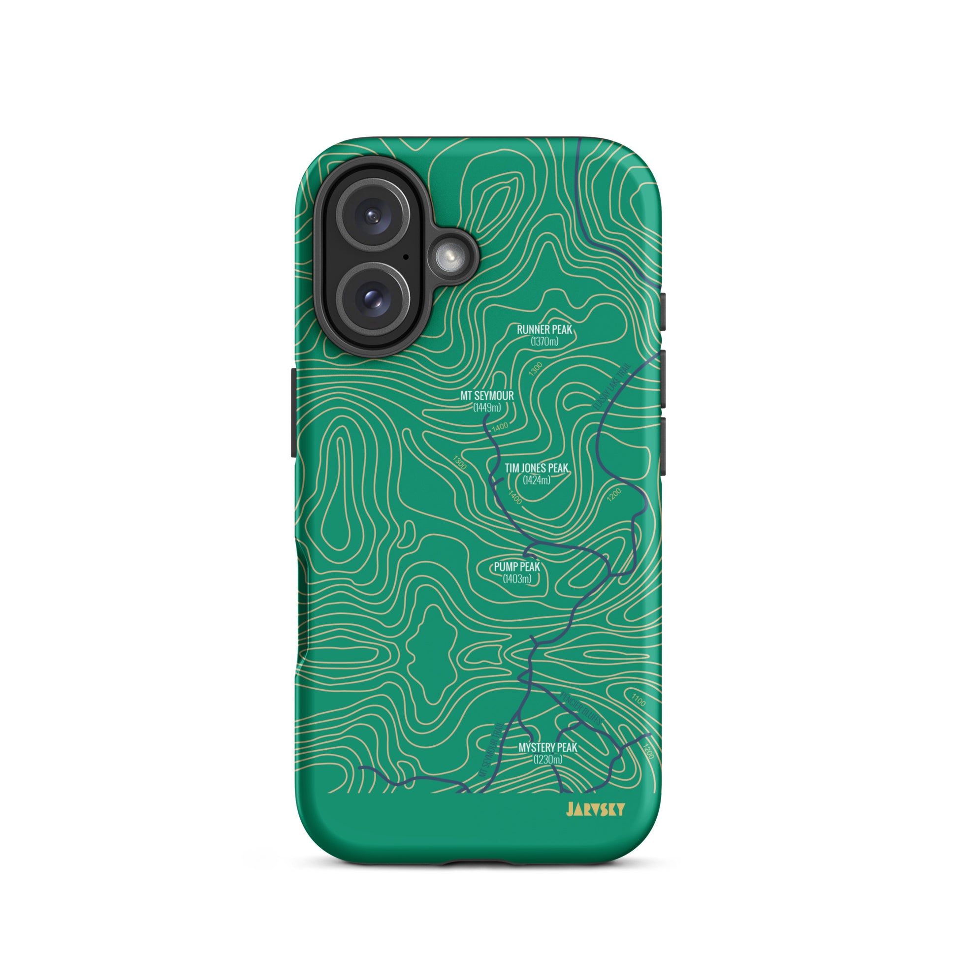 Mt. Seymour Topography design for iPhone 16 Case