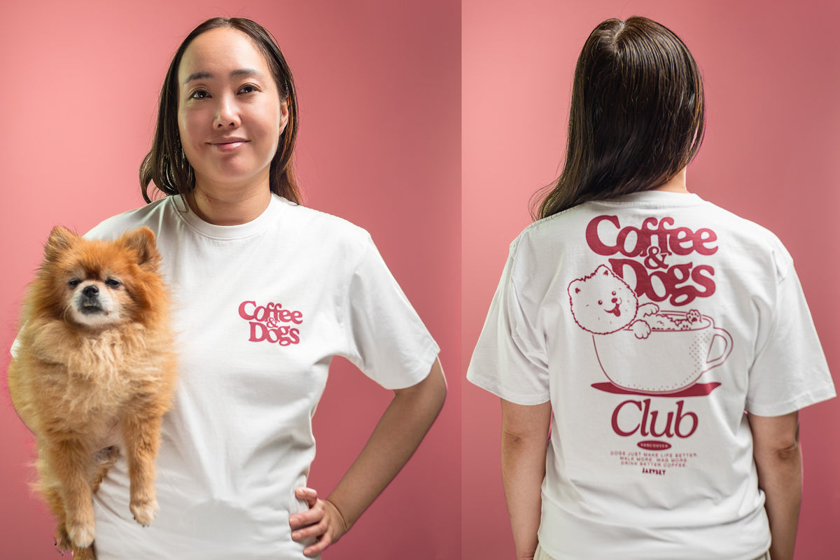 2026 Jarvsky Coffee & Dogs White T-shirt