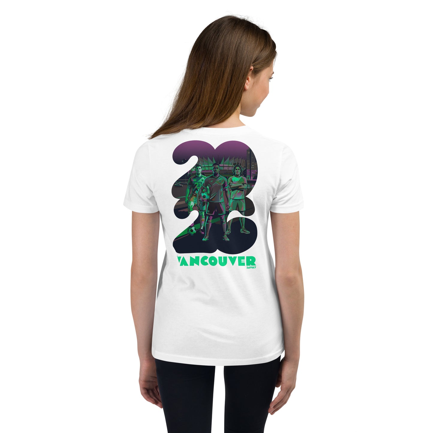 Youth "Toxic Green" White - Backside