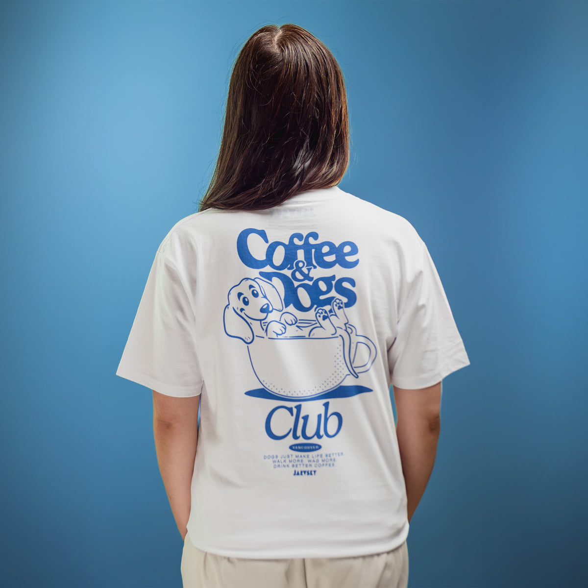 2026 Jarvsky Coffee & Dogs White T-shirt