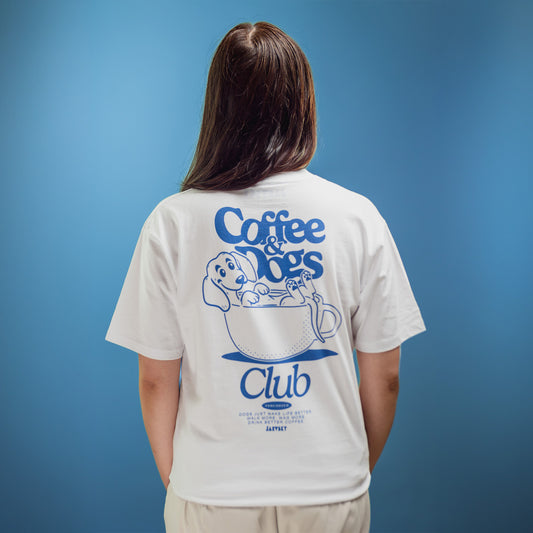 2026 Jarvsky Coffee & Dogs White T-shirt