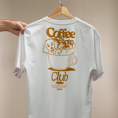 2026 Jarvsky Coffee & Dogs White T-shirt