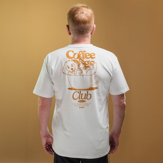 2026 Jarvsky Coffee & Dogs White T-shirt