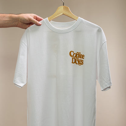 2026 Jarvsky Coffee & Dogs White T-shirt