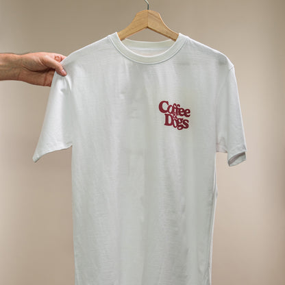 2026 Jarvsky Coffee & Dogs White T-shirt