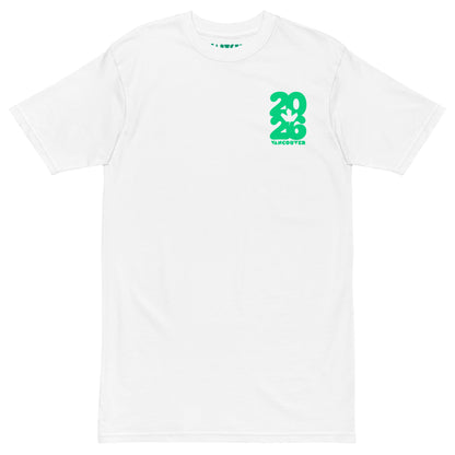 2026 Jarvsky Vancouver Soccer Series “At Night" - Toxic Green White shirt Front