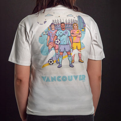 2026 Jarvsky Vancouver Soccer Series “Pop Life” White Shirt Back